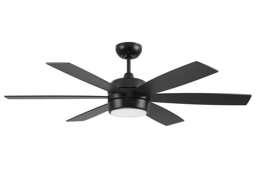 Trevor 52" In/Outdoor Fan with no Wifi 52" Ceiling Fan in Flat Black