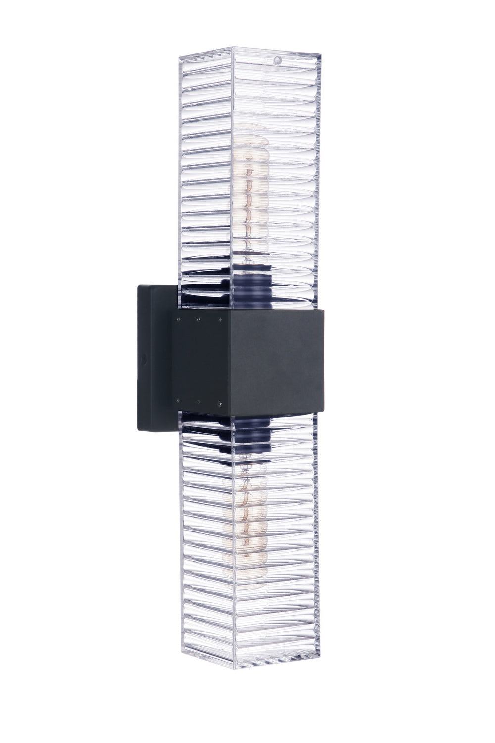 Craftmade - ZA4500-MN - Two Light Outdoor Wall Mount - Ridge - Midnight
