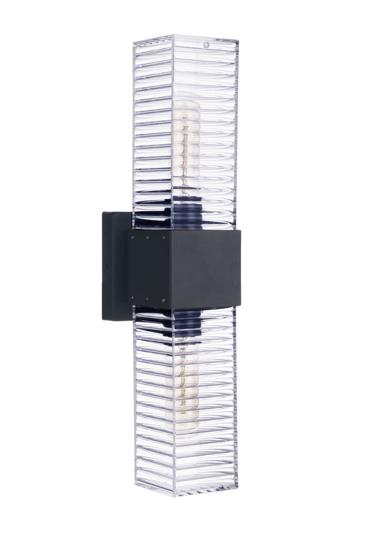 Craftmade - ZA4500-MN - Two Light Outdoor Wall Mount - Ridge - Midnight