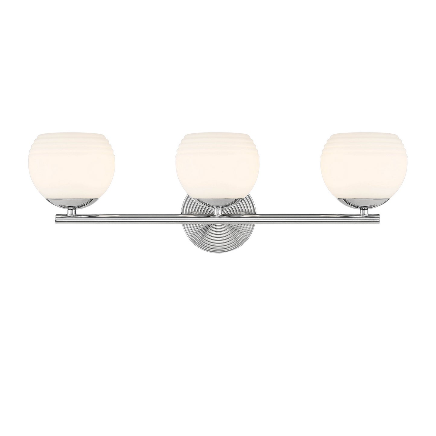 Moon Breeze Three Light Vanity in Polished Nickel