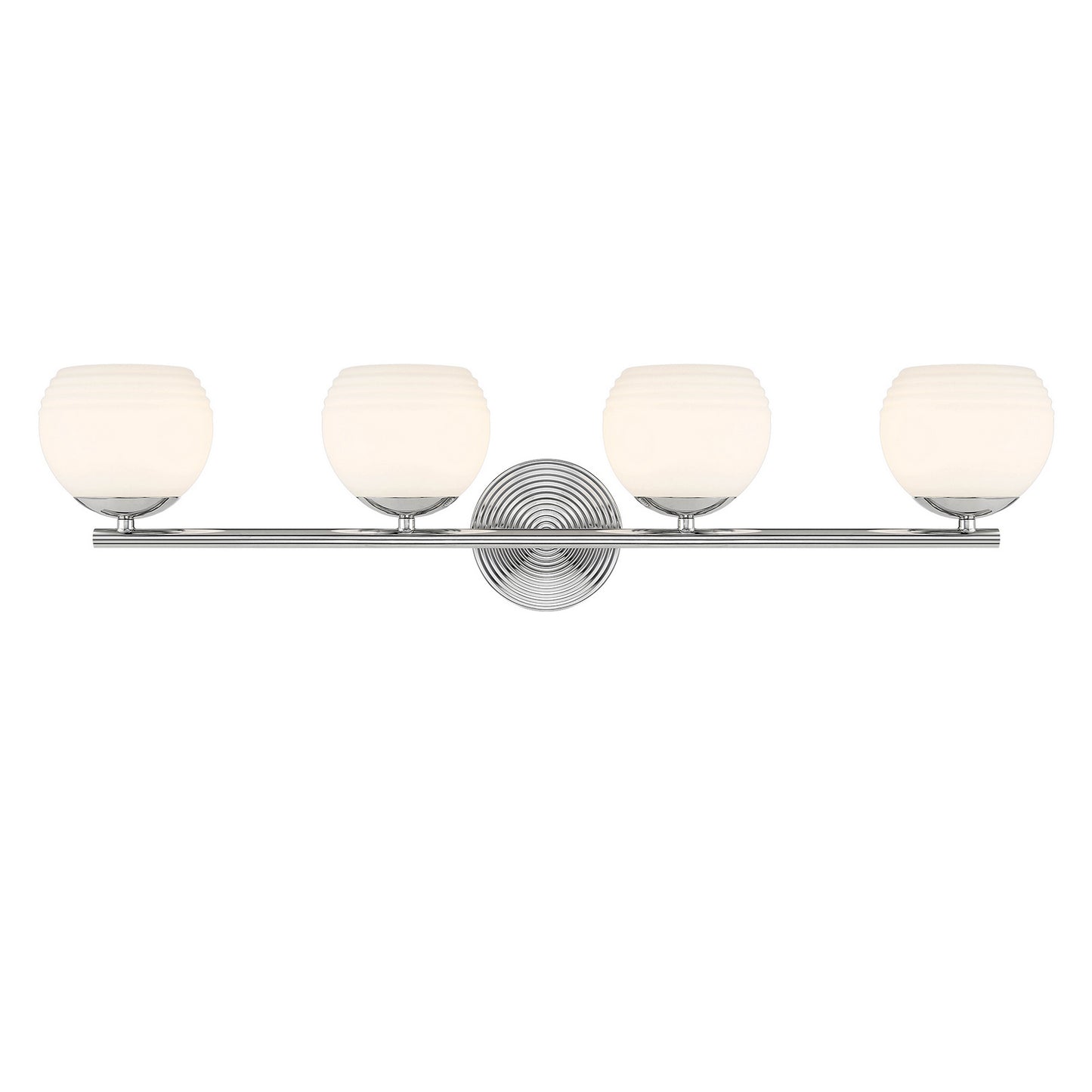 Moon Breeze Four Light Vanity in Polished Nickel