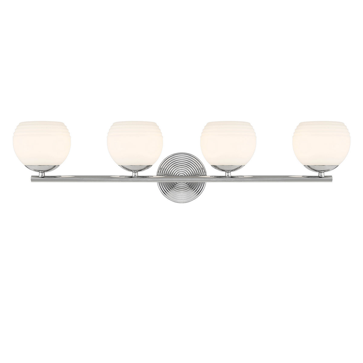 Moon Breeze Four Light Vanity in Polished Nickel