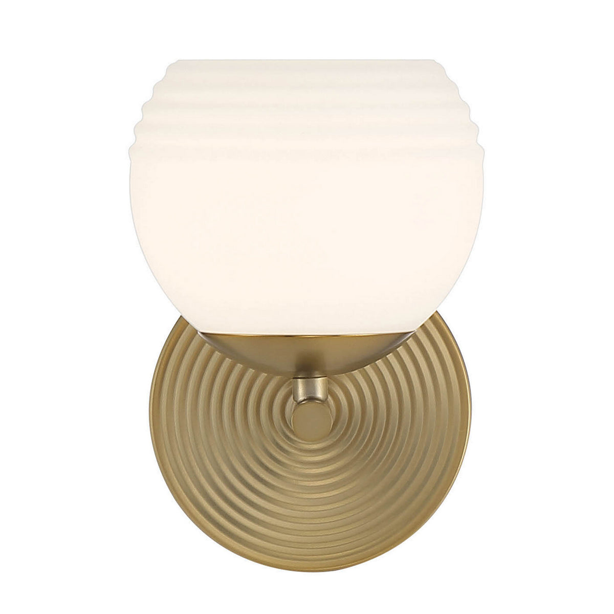 Moon Breeze One Light Wall Sconce in Brushed Gold