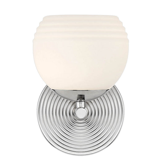 Moon Breeze One Light Wall Sconce in Polished Nickel