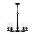 Generation Lighting - 31171-112 - Five Light Chandelier - Oslo - Midnight Black