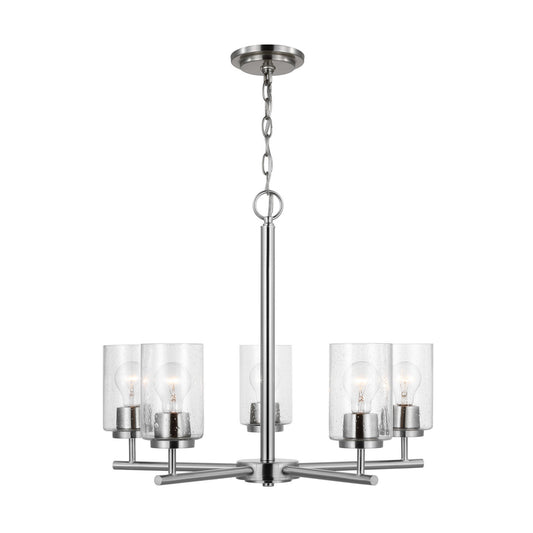 Generation Lighting - 31171-962 - Five Light Chandelier - Oslo - Brushed Nickel
