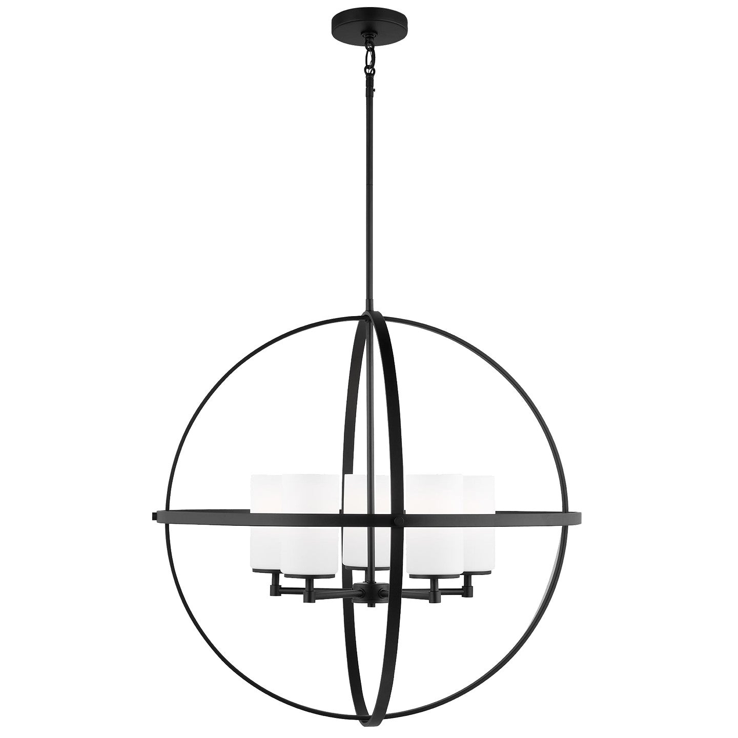 Generation Lighting - 3124605-112 - Five Light Chandelier - Alturas - Midnight Black