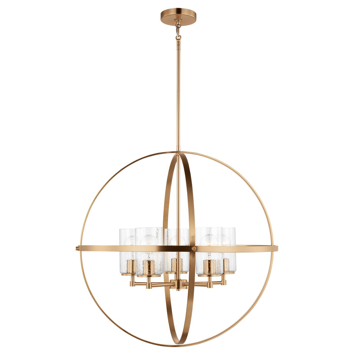 Generation Lighting - 3124675-848 - Five Light Chandelier - Alturas - Satin Brass