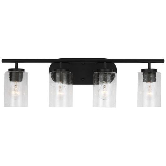 Generation Lighting - 41173-112 - Four Light Wall / Bath - Oslo - Midnight Black