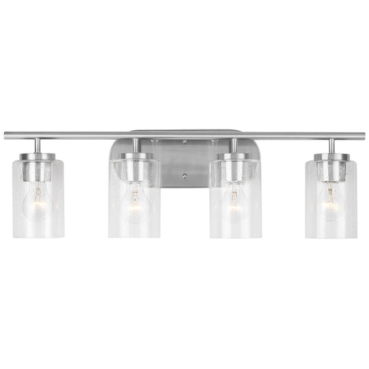 Generation Lighting - 41173-962 - Four Light Wall / Bath - Oslo - Brushed Nickel