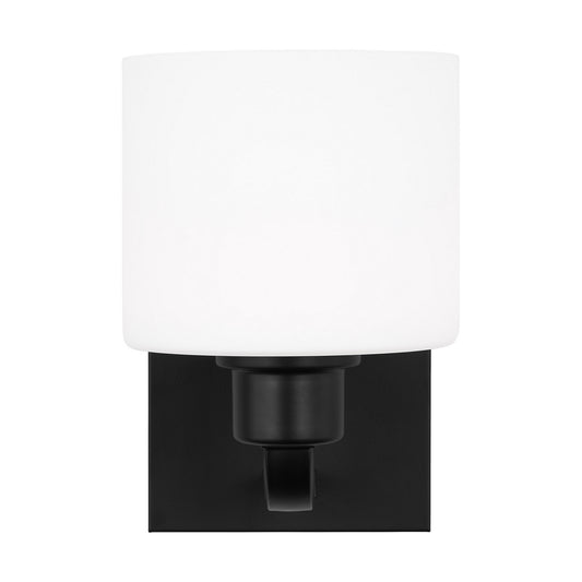 Canfield One Light Wall / Bath Sconce in Midnight Black