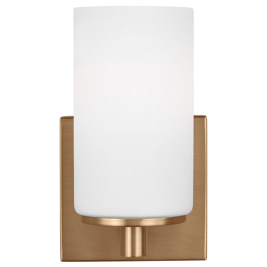 Hettinger One Light Wall / Bath Sconce in Satin Brass