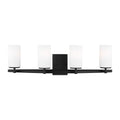 Generation Lighting - 4424604-112 - Four Light Wall / Bath - Alturas - Midnight Black