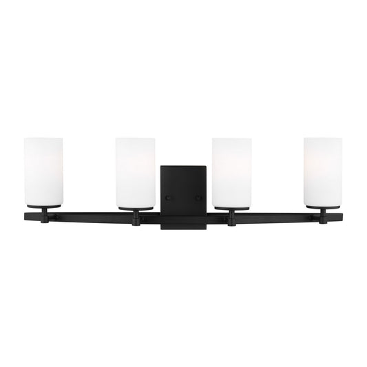Generation Lighting - 4424604-112 - Four Light Wall / Bath - Alturas - Midnight Black