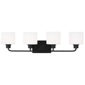 Generation Lighting - 4428804EN3-112 - Four Light Wall / Bath - Canfield - Midnight Black