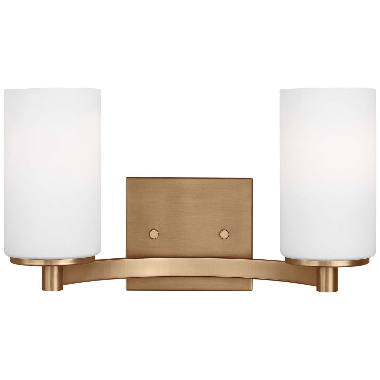 Hettinger Two Light Wall / Bath in Satin Brass