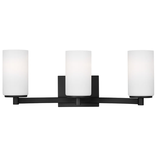 Generation Lighting - 4439103EN3-112 - Three Light Wall / Bath - Hettinger - Midnight Black
