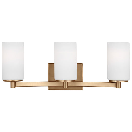 Generation Lighting - 4439103EN3-848 - Three Light Wall / Bath - Hettinger - Satin Brass