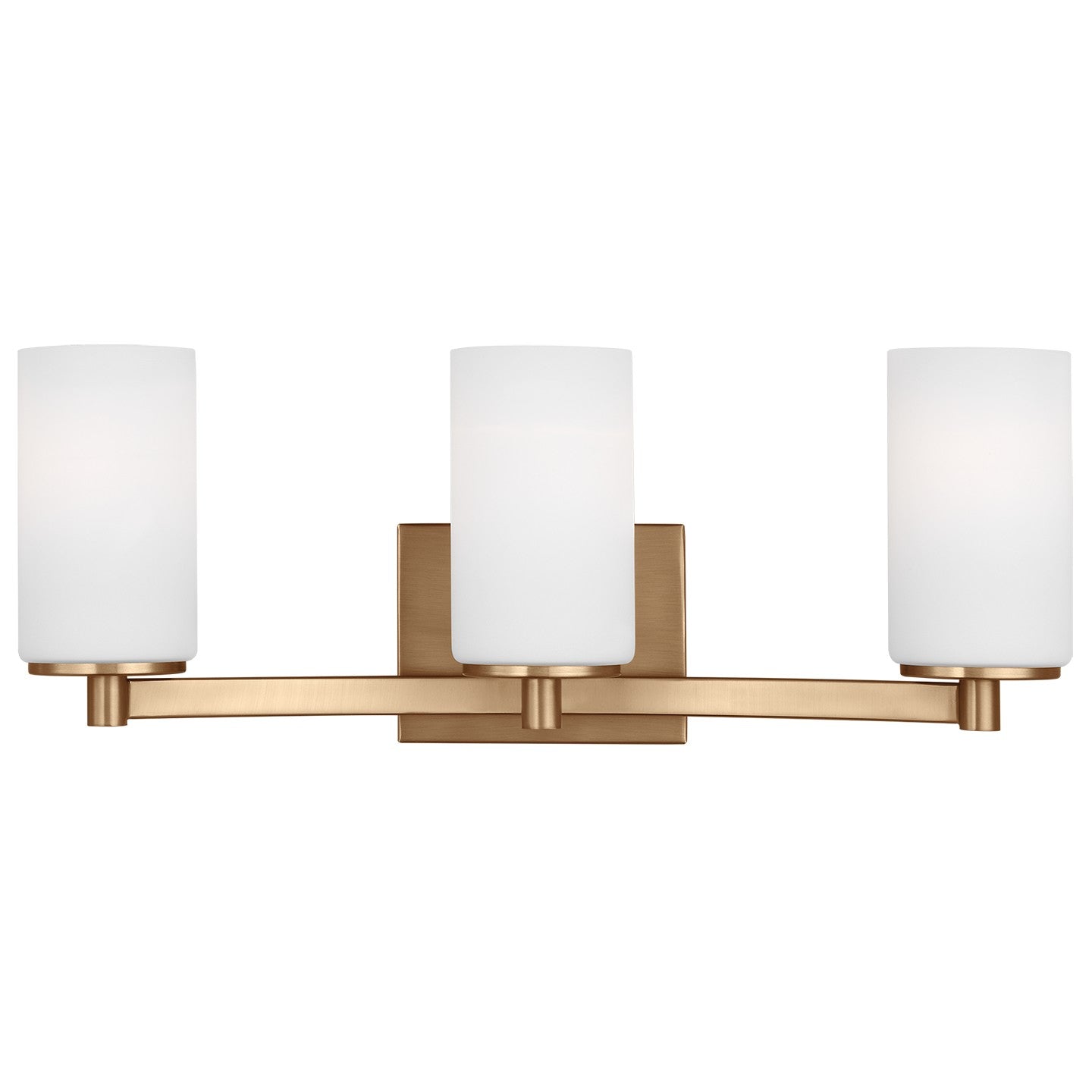Hettinger Three Light Wall / Bath in Satin Brass