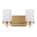 Zire Two Light Bath in Satin Brass