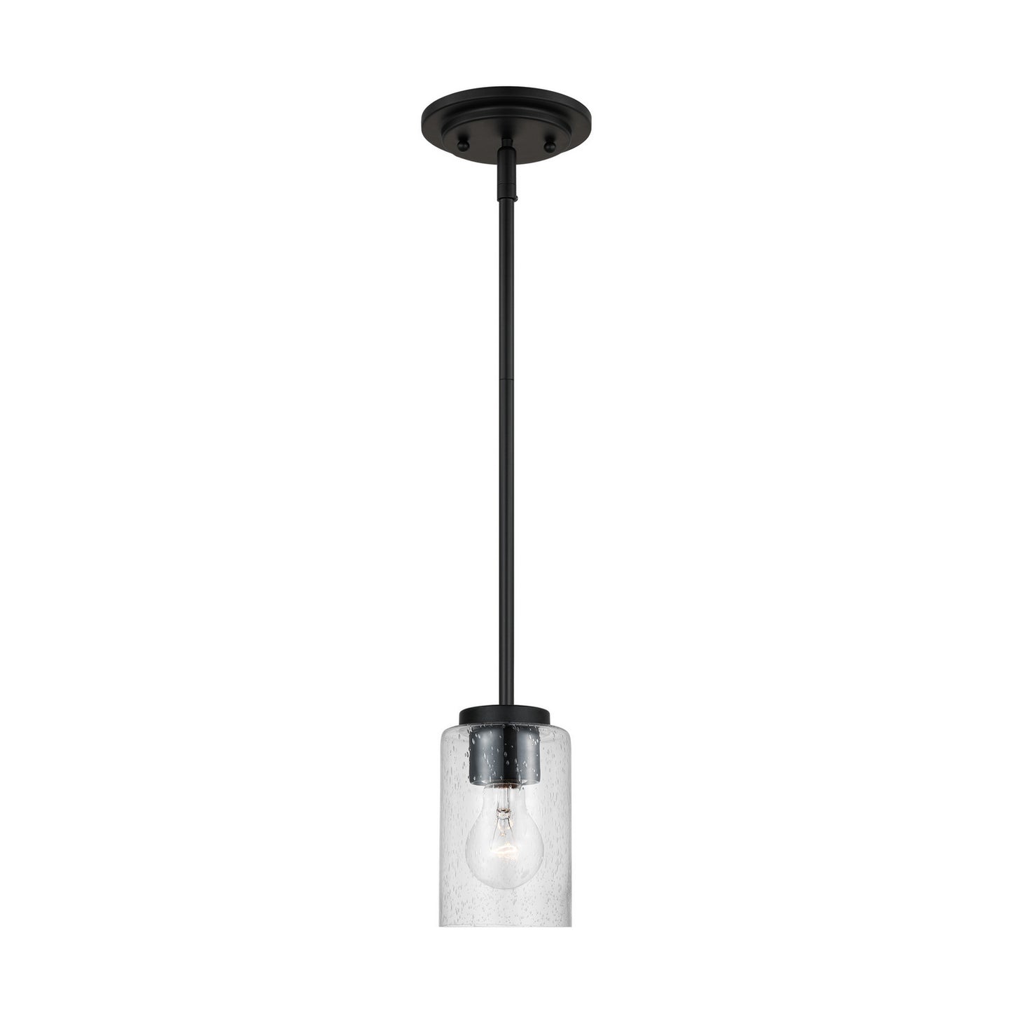Oslo One Light Mini-Pendant in Midnight Black