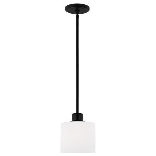 Canfield One Light Mini-Pendant in Midnight Black