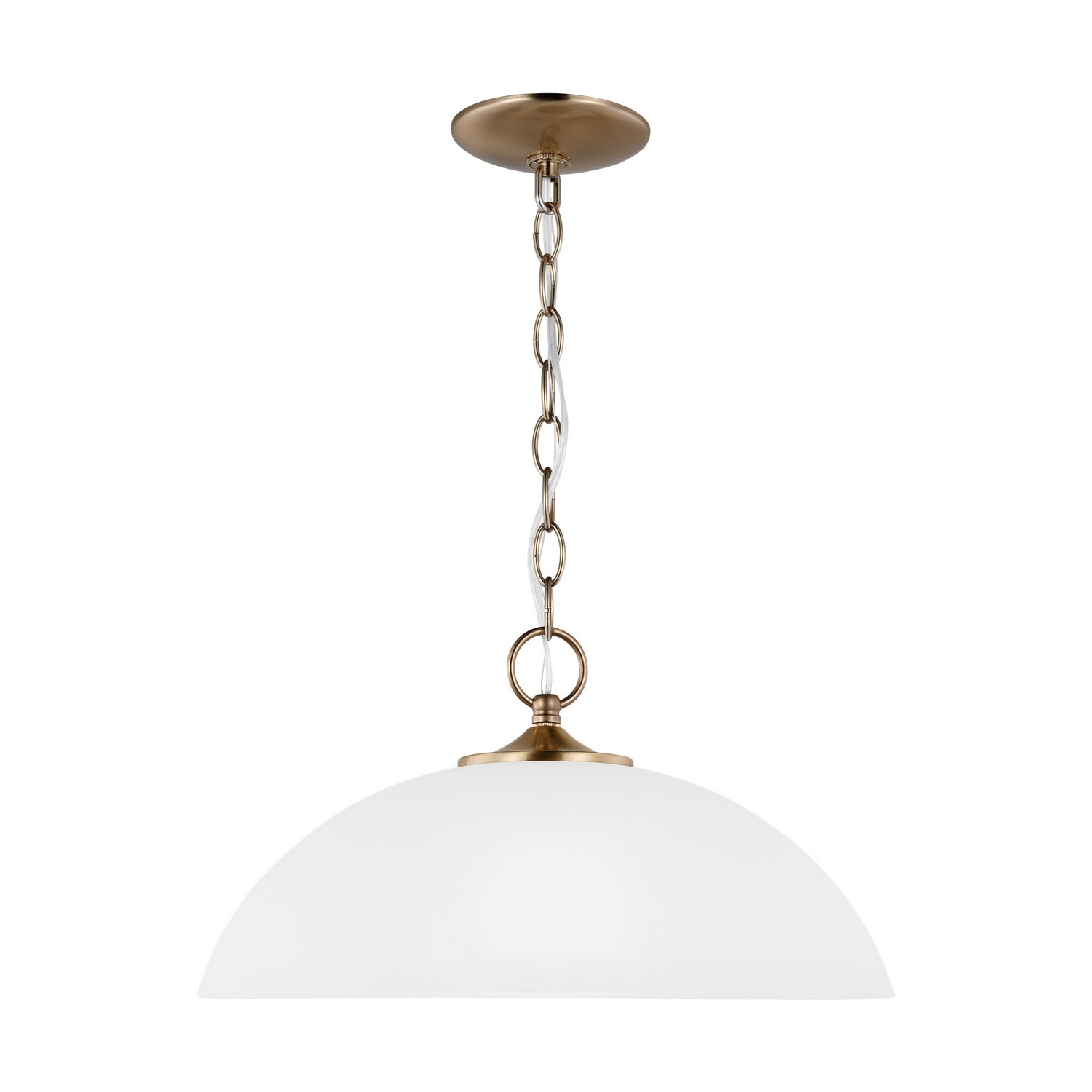 Generation Lighting - 6516501-848 - One Light Pendant - Geary - Satin Brass