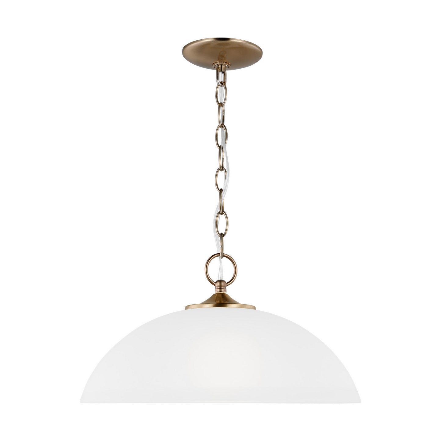 Generation Lighting - 6516501EN3-848 - One Light Pendant - Geary - Satin Brass