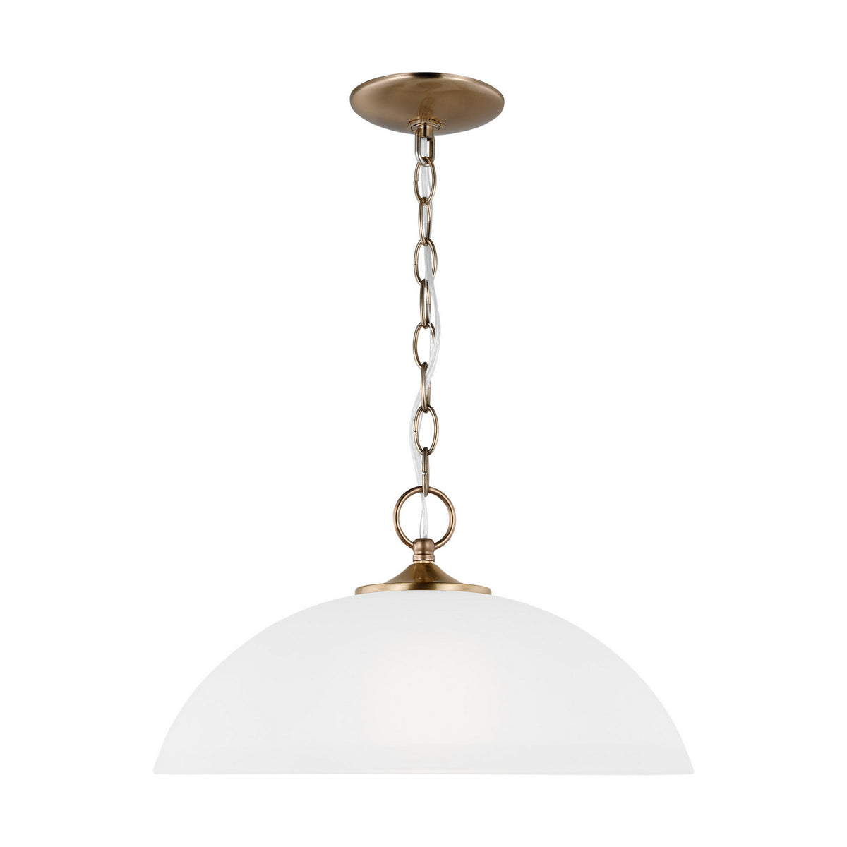 Generation Lighting - 6516501EN3-848 - One Light Pendant - Geary - Satin Brass