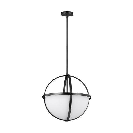 Alturas Three Light Pendant in Midnight Black