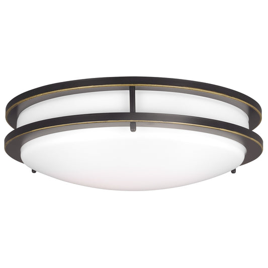Mahone LED Flush Mount in Antique Bronze