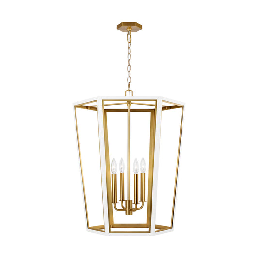 Curt Four Light Lantern in Matte White