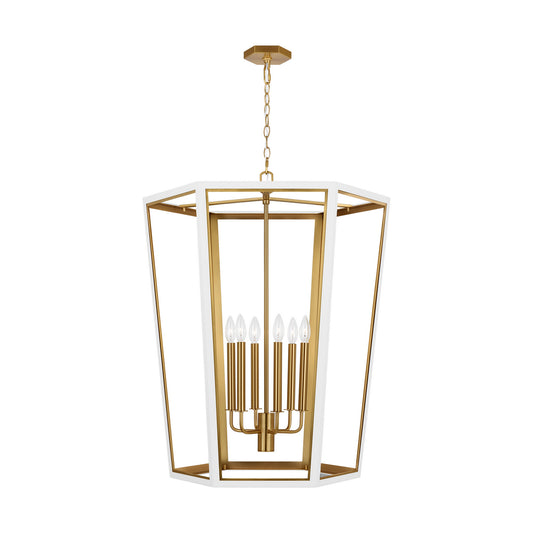 Curt Six Light Lantern in Matte White