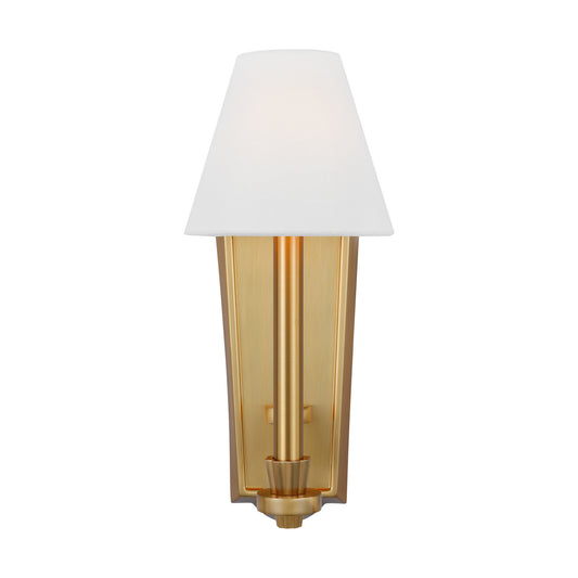 Paisley One Light Wall Sconce in Burnished Brass