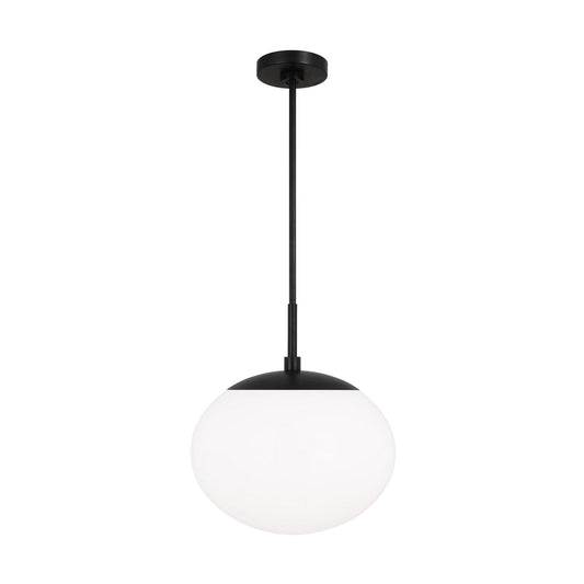 Lune One Light Pendant in Aged Iron