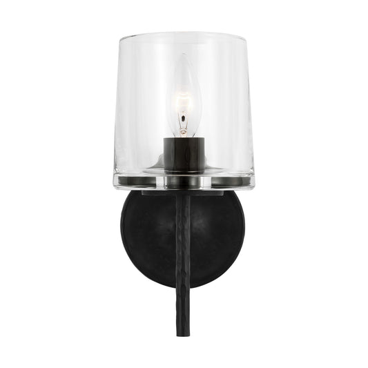 Marietta One Light Wall Sconce in Aged Iron