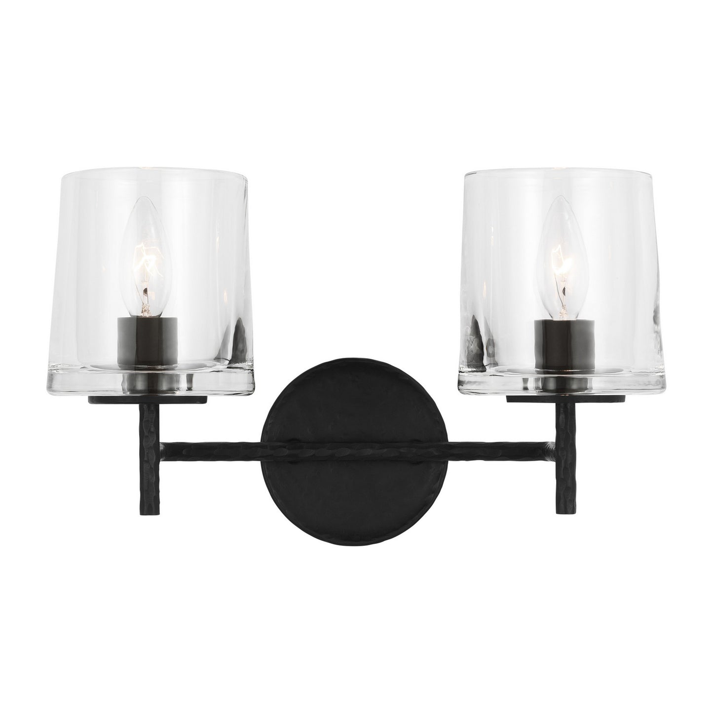 Marietta Two Light Vanity in Aged Iron