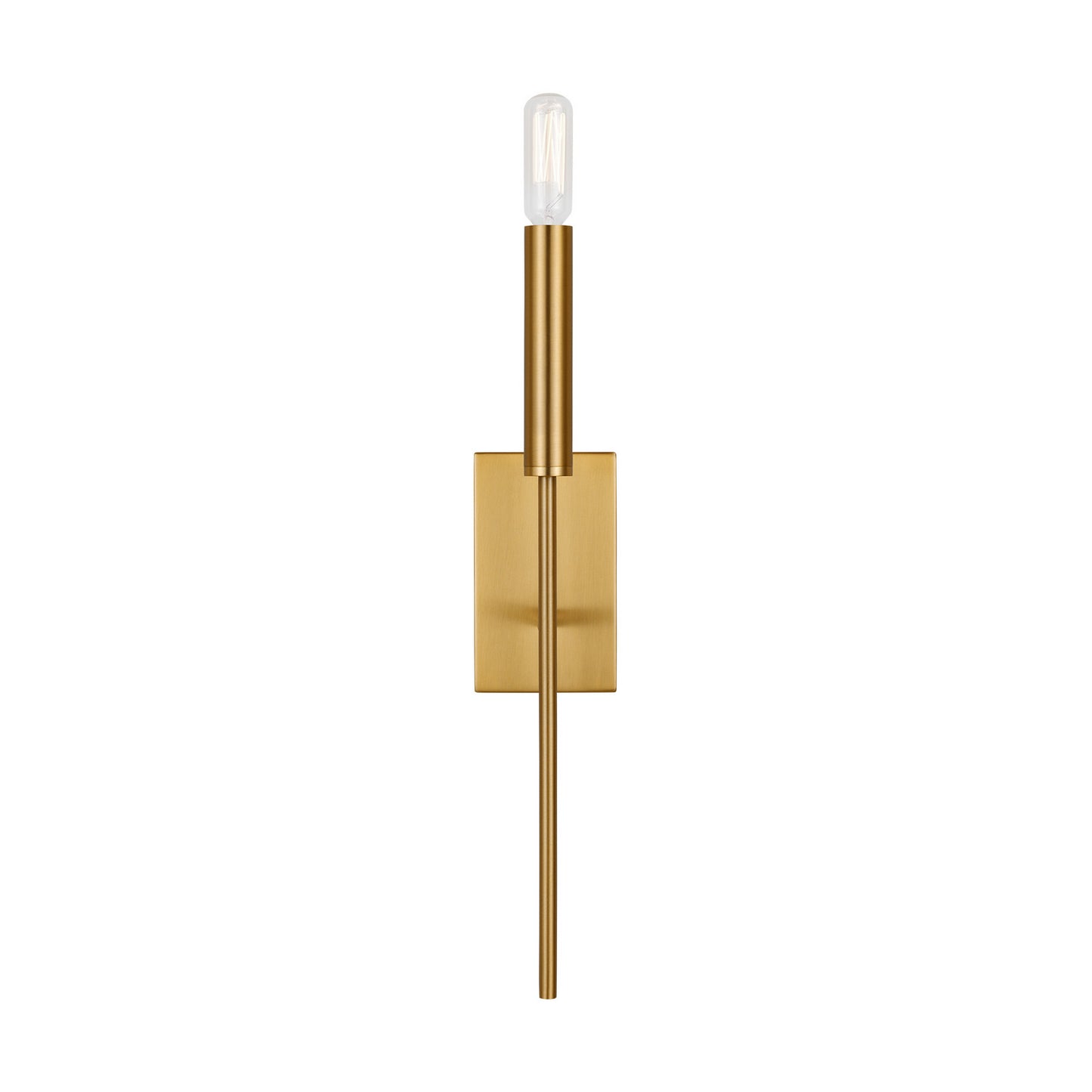 Brianna One Light Wall Sconce in Burnished Brass
