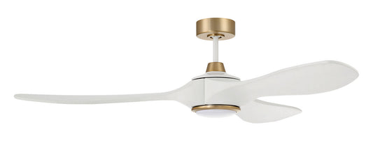 Envy 60" Ceiling fan, no Wifi 60" Ceiling Fan in White/Satin Brass