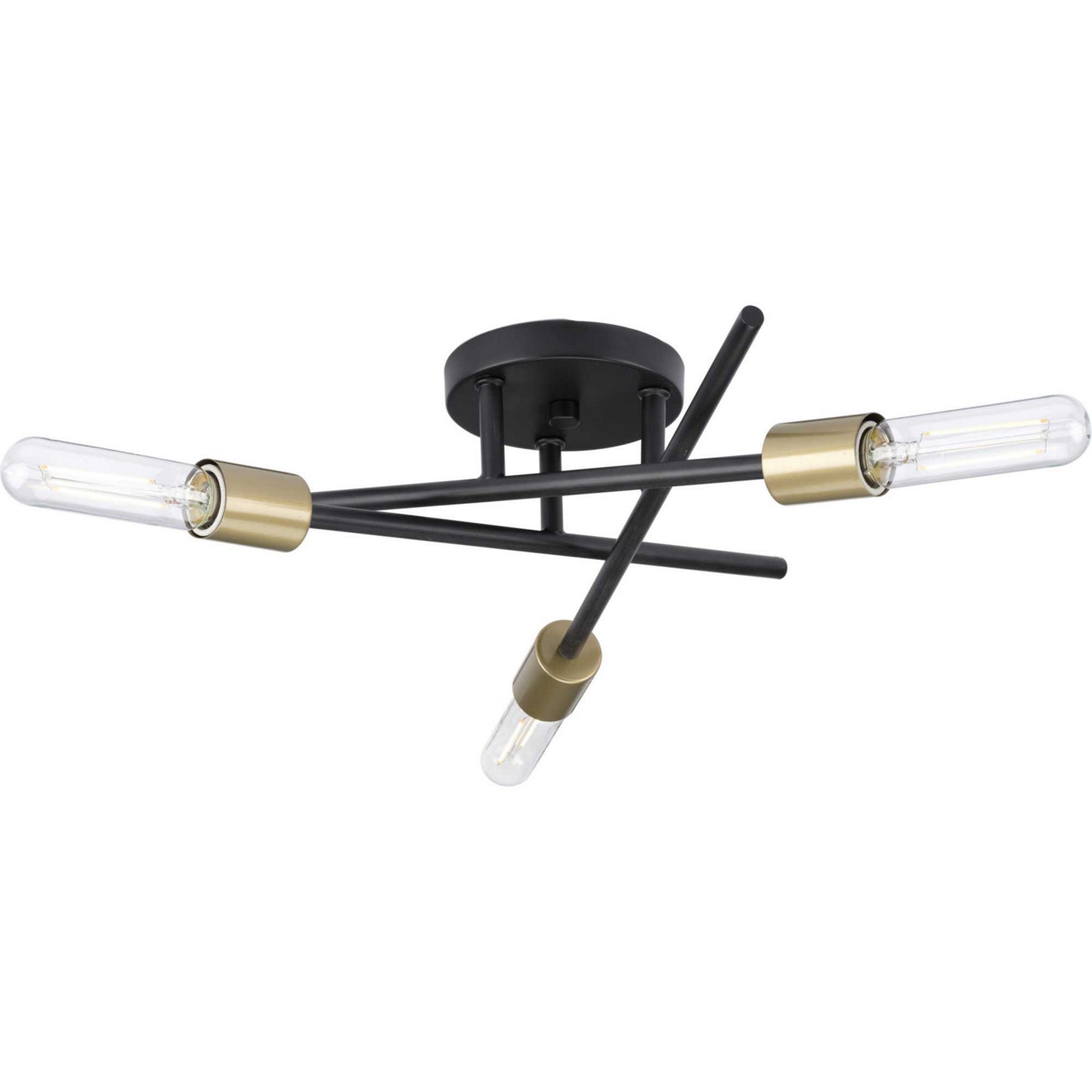 Astra Three Light Semi Flush Mount in Antique Bronze