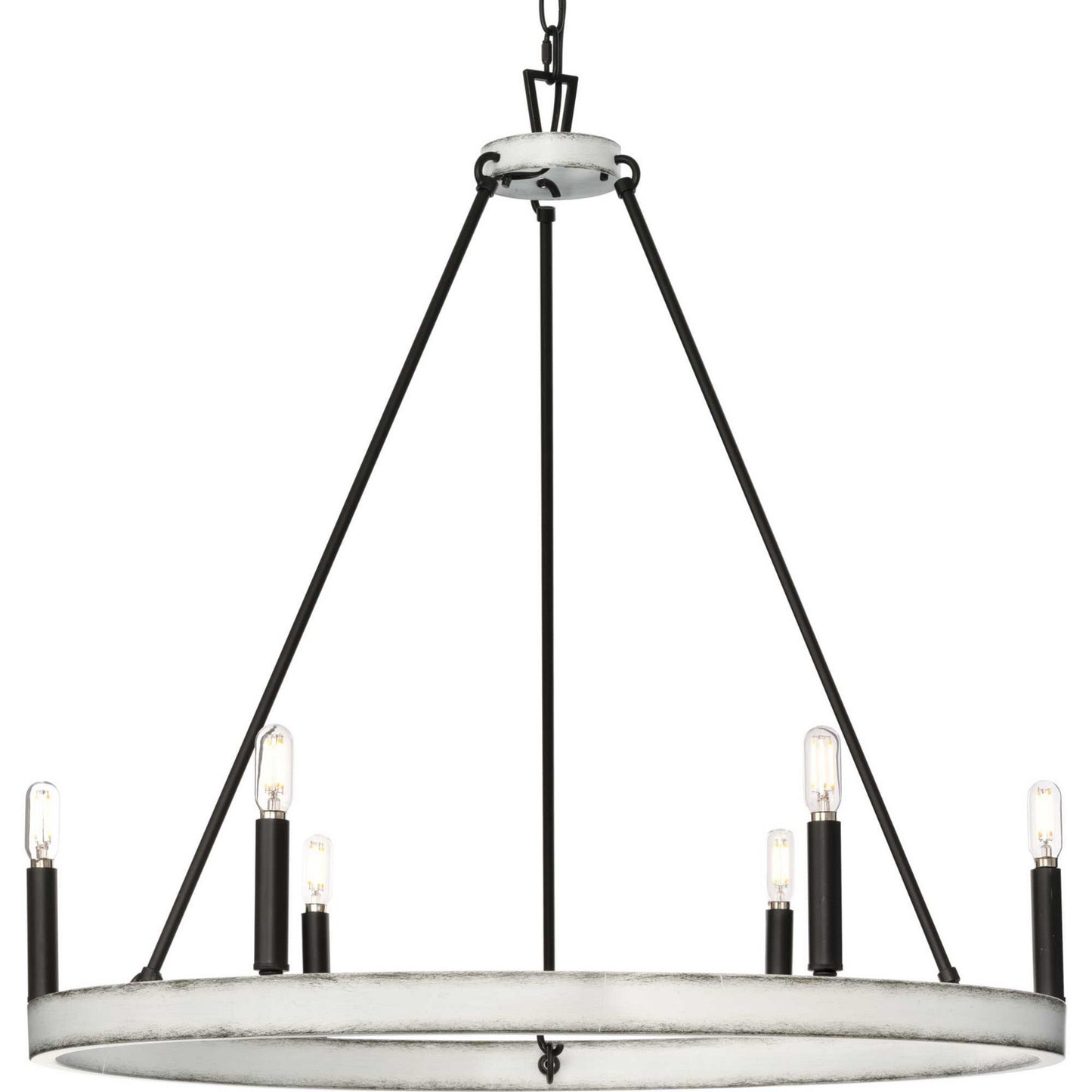 Progress Lighting - P400302-31M - Six Light Chandelier - Galloway - Matte Black