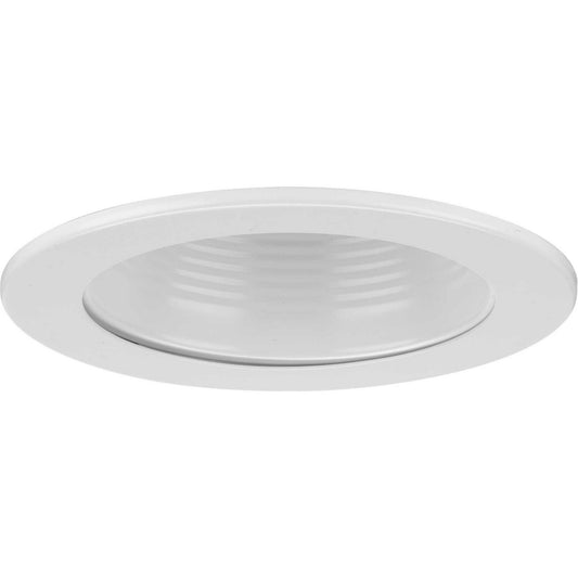Progress Lighting - P804000-028 - One Light Step Baffle Trim - 4IN RECESSED - Satin White
