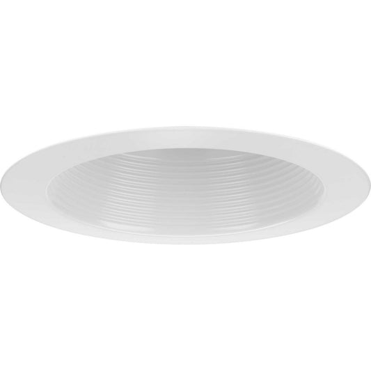 Progress Lighting - P806002-028 - One Light Baffle Splay Trim - 6IN RECESSED - Satin White