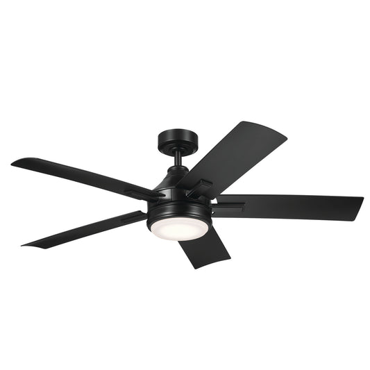 Tide 52"Ceiling Fan in Satin Black