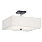 Shailene Three Light Semi Flush Mount in Black