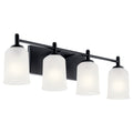Shailene Four Light Bath in Black