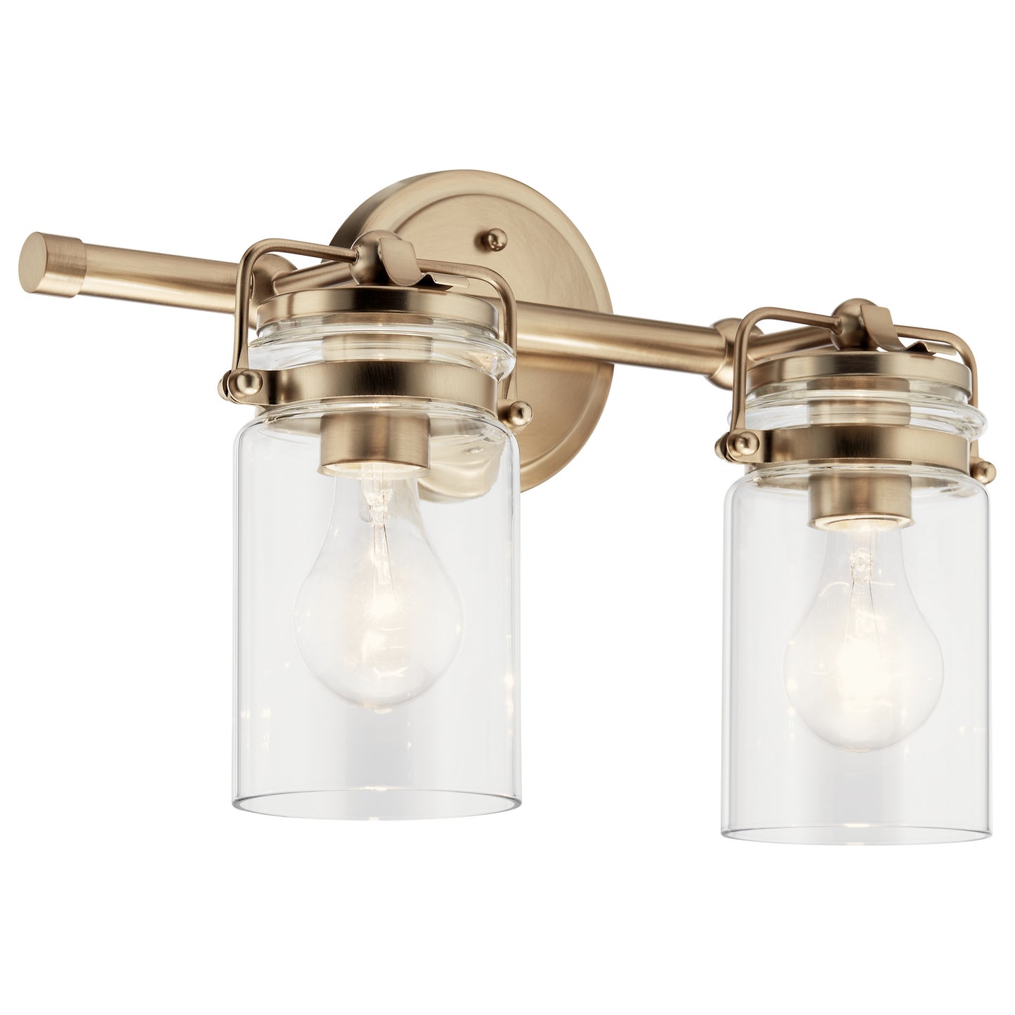 Brinley Two Light Bath in Champagne Bronze