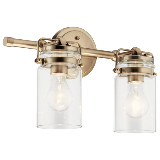 Brinley Two Light Bath in Champagne Bronze