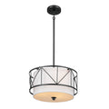 Birkleigh Three Light Pendant/Semi Flush in Black