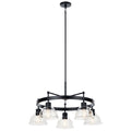 Eastmont Five Light Chandelier in Black